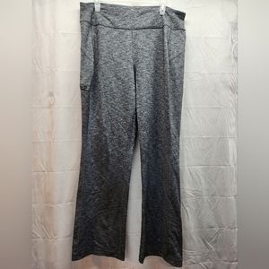 Duluth Trading Co Womens, Grey/Black Relaxed Leg Athletic Pants, Size Lx31